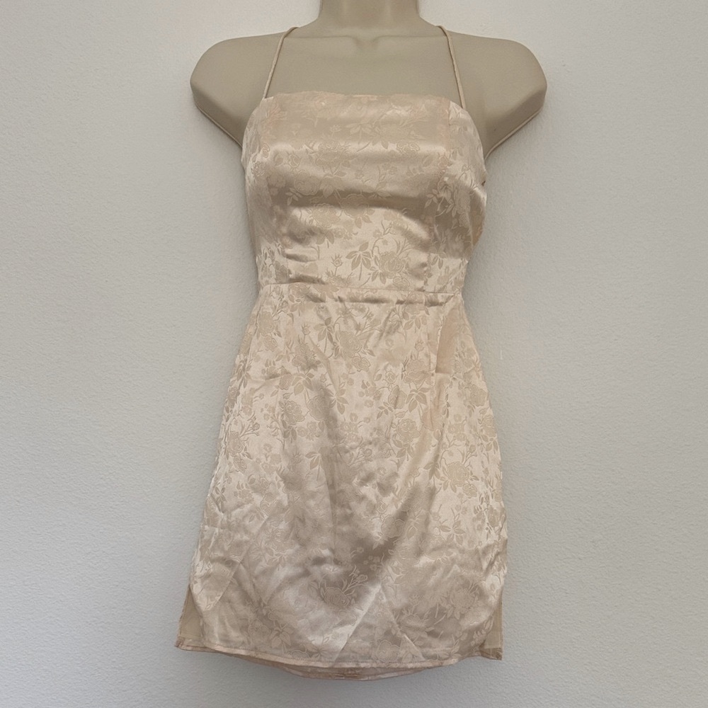 New Superdown Elegant Cream Floral Dress sz XS